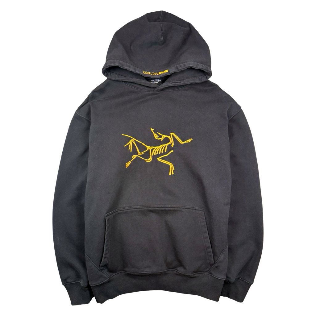 Arc’teryx x Palace Embroidered Logo Hoodie Black/Gold (USED)