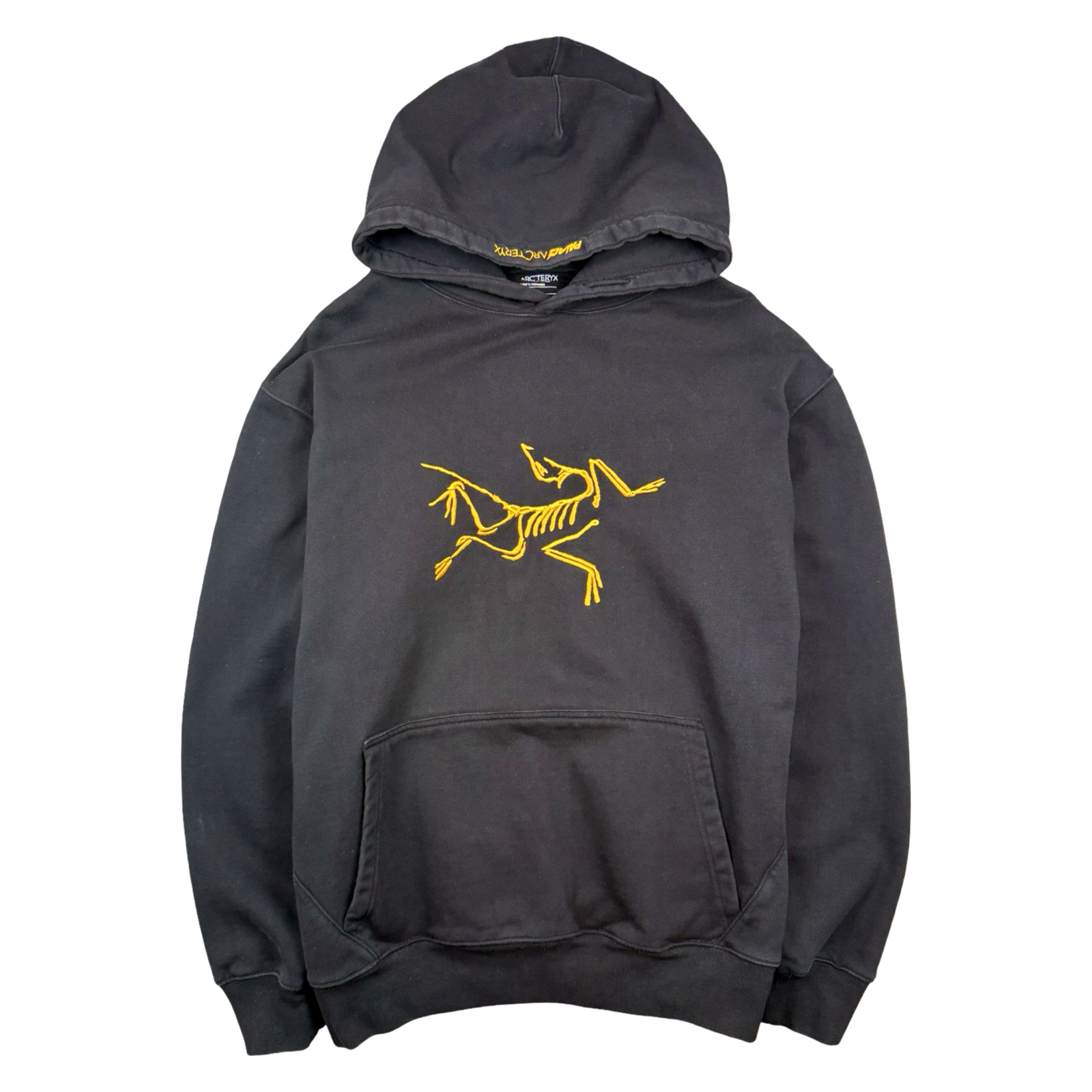 Arc’teryx x Palace Embroidered Logo Hoodie Black/Gold (USED)