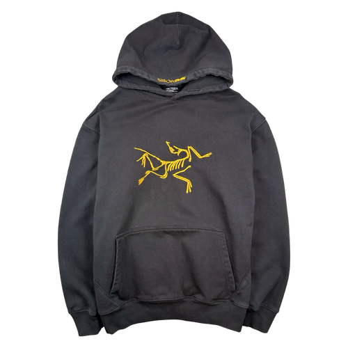 Arc’teryx x Palace Embroidered Logo Hoodie Black/Gold (USED) | Vintage Clothing Store Canada