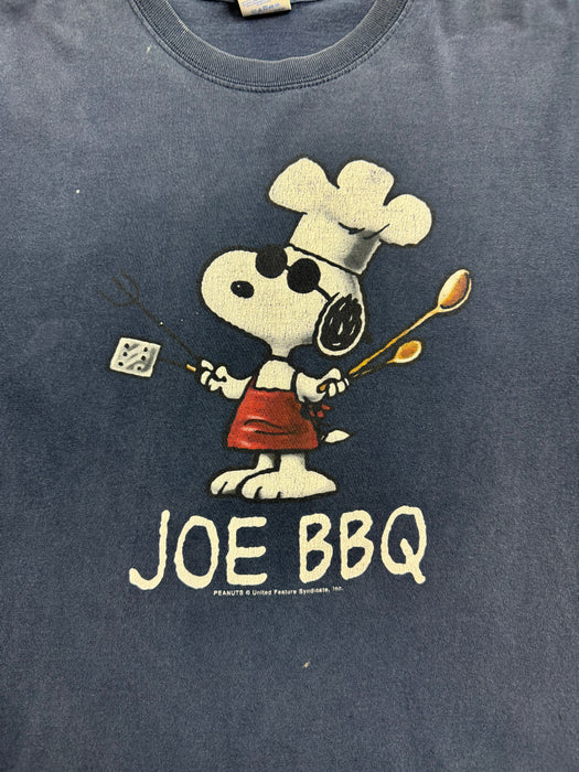 (XL) Vintage Peanuts Joe BBQ Tee Navy | Vitnage Clothing Store Canada