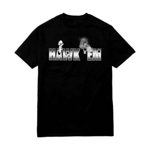 Vlone x Pop Smoke Hawk Em Tee Black | Vintage Clothing Store Canada