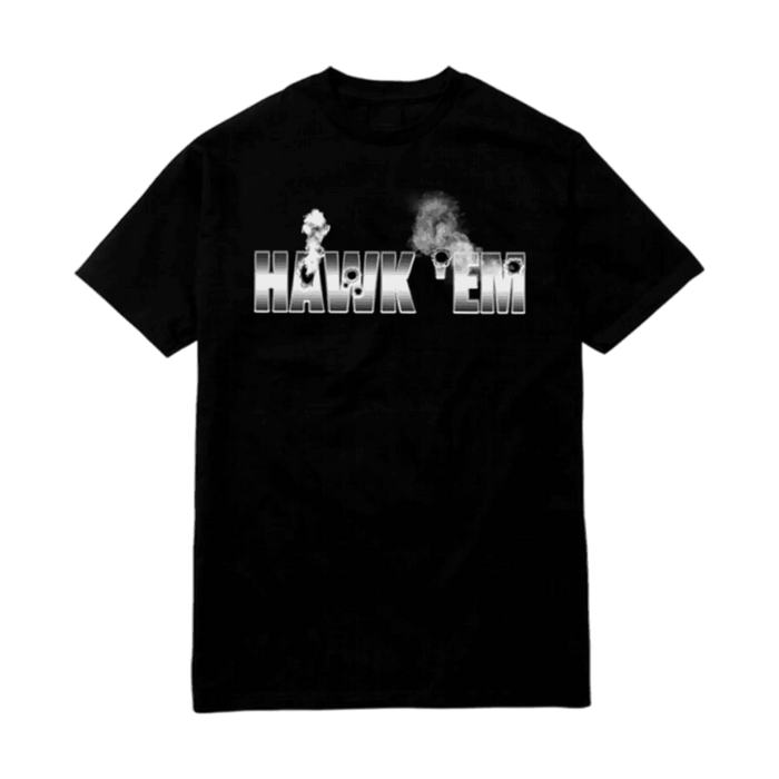 Vlone x Pop Smoke Hawk Em Tee Black | Vitnage Clothing Store Canada