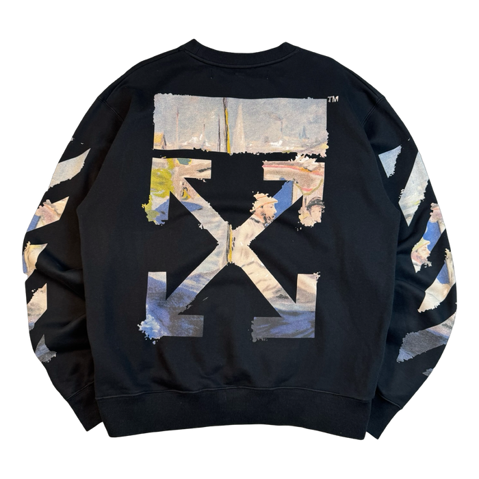 Off-White Main Label Sweater Black (USED) | Vitnage Clothing Store Canada
