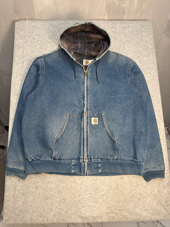 Vintage 1990’s A91 Carhartt Active Jacket Denim Dusty Blue