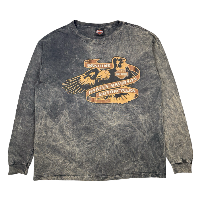 Vintage Harley Davidson Eagle Acid Wash L/S Tee | Vitnage Clothing Store Canada