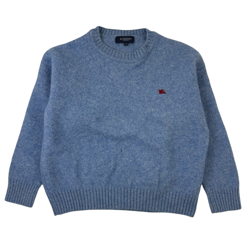 Womens Vintage Burberry Wool Sweater Sky Blue | Vintage Clothing Store Canada