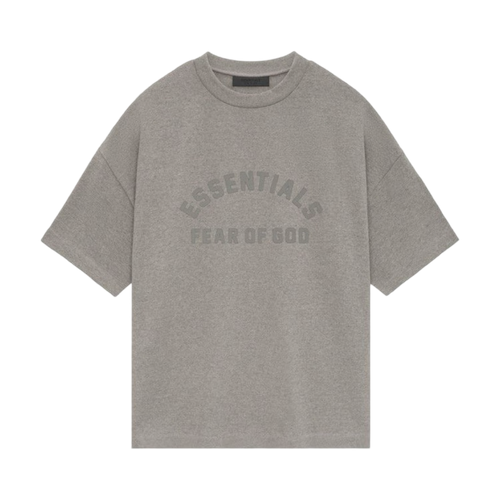 Fear of God Essentials Core Collection Heavy S/S Tee Heather Grey | Vintage Clothing Store Canada