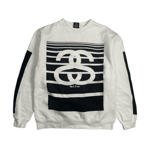 Stussy SS Link 80 International Tribe Sweatshirt White (USED) | Vintage Clothing Store Canada
