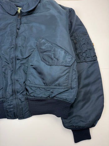 Vintage Alpha Industries Bomber Jacket Blue