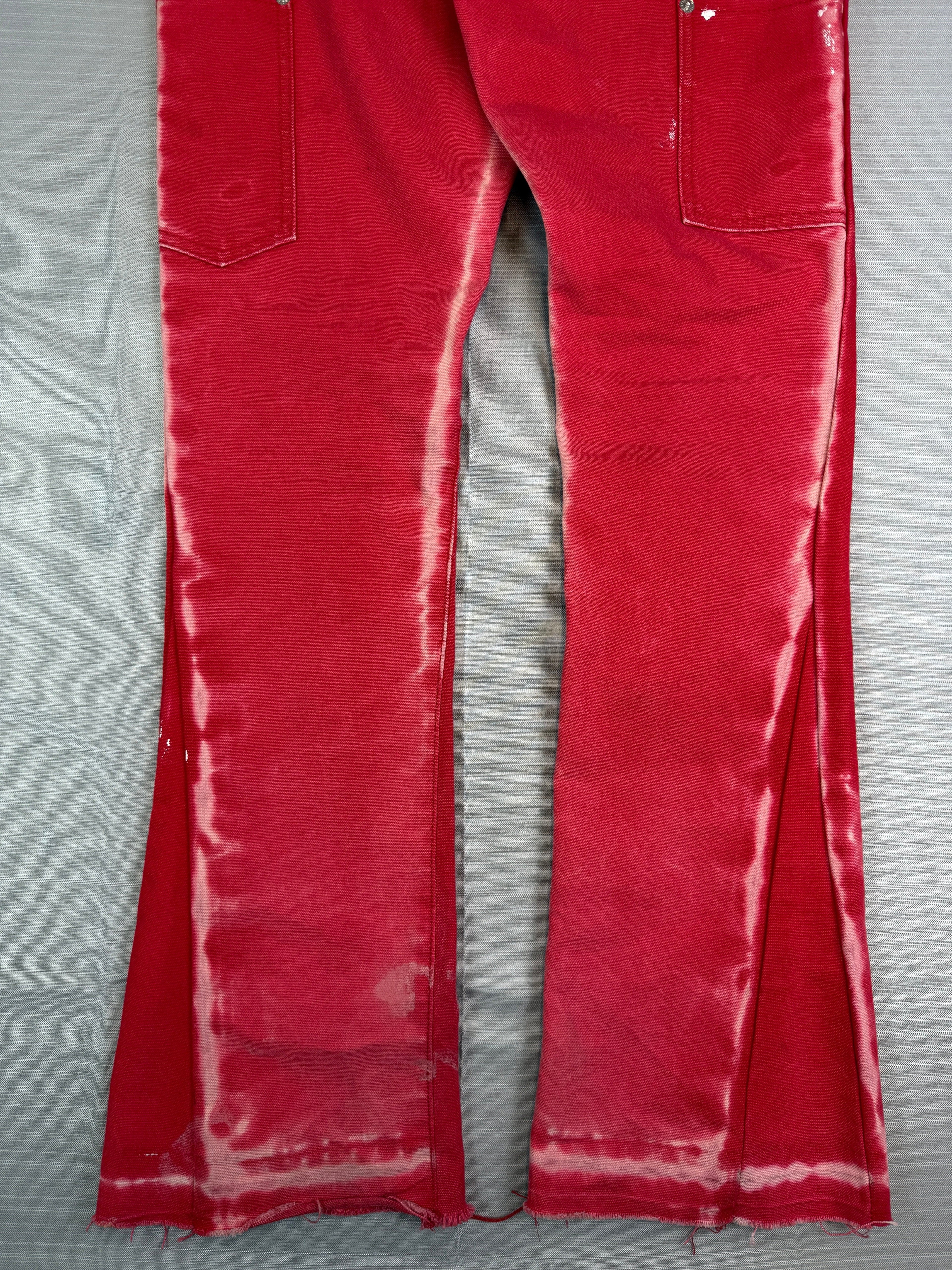 Gallery Dept LA Flare Carpenter Pants Red (USED)