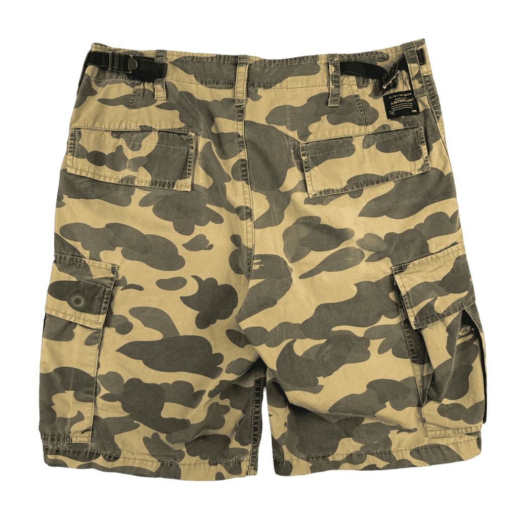 BAPE 1st Camo Cargo Shorts Green (USED)