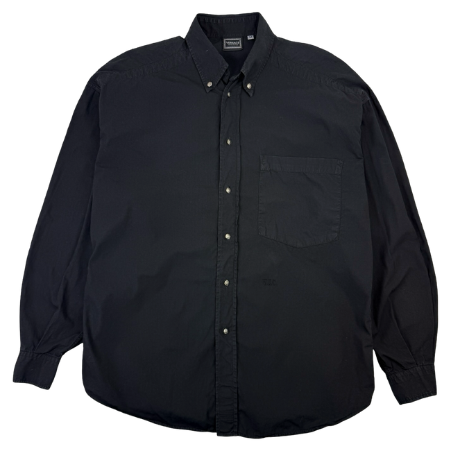 Vintage Versace Dress Shirt Black