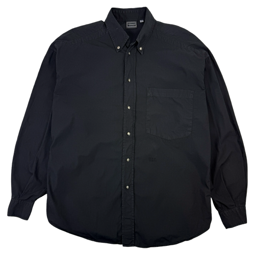 Vintage Versace Dress Shirt Black | Vintage Clothing Store Canada