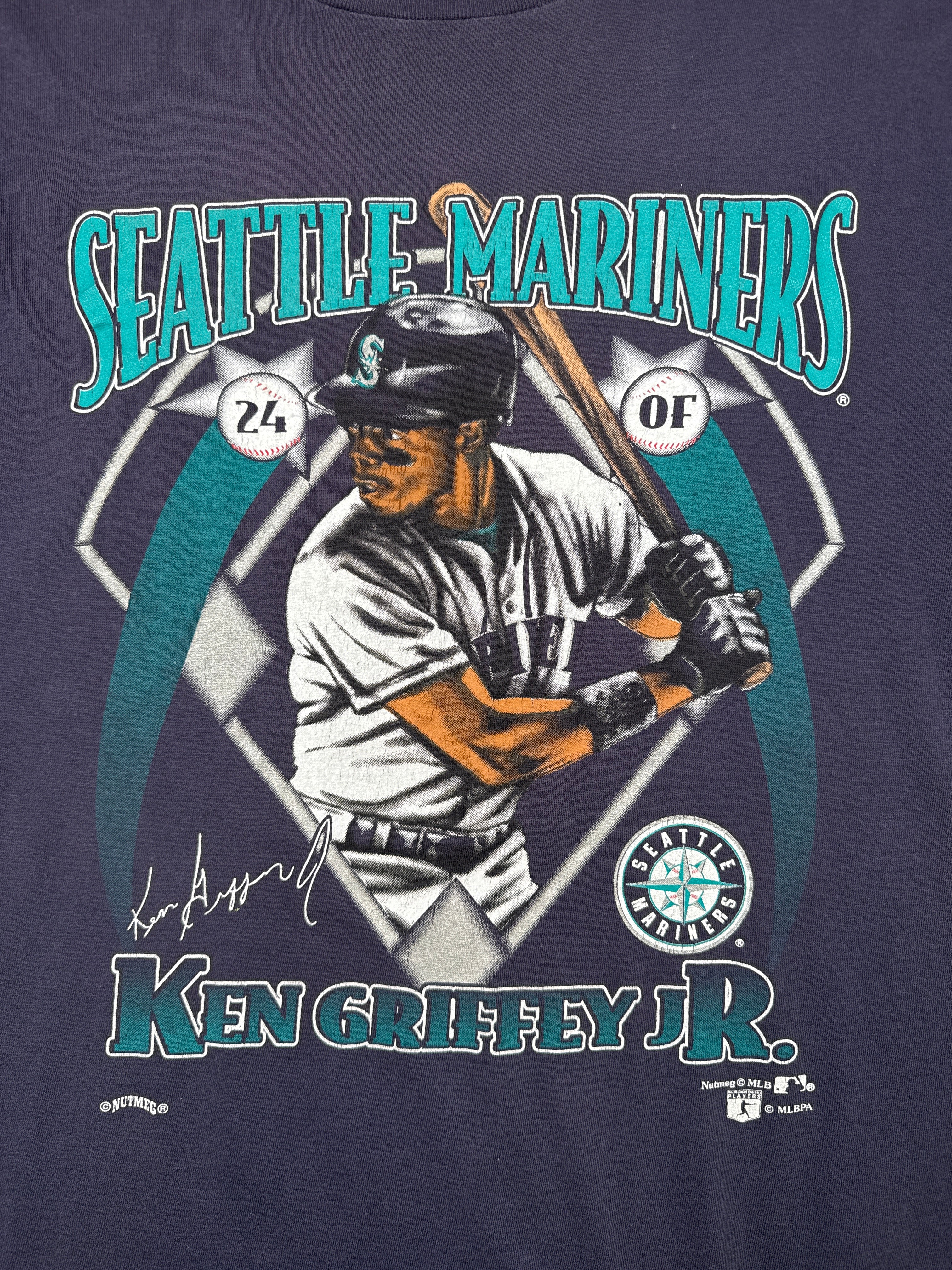 Vintage Seattle Mariners Ken Griffey Jr Tee Navy