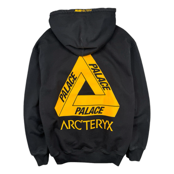 Arc’teryx x Palace Embroidered Logo Hoodie Black/Gold (USED)