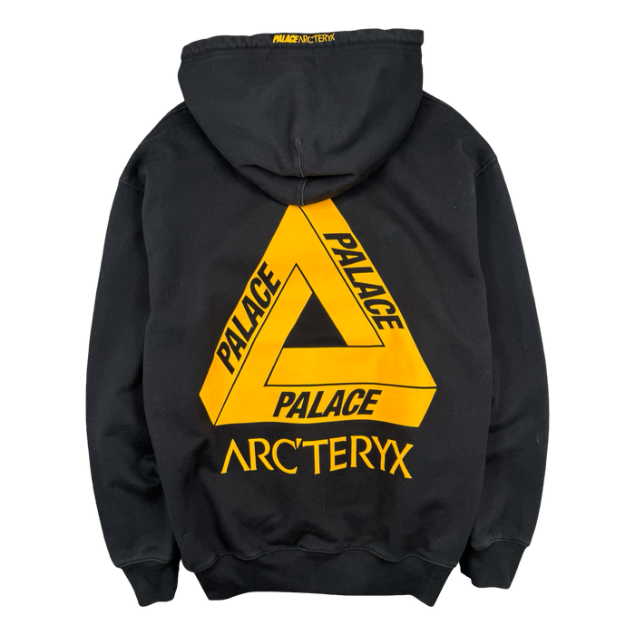Arc’teryx x Palace Embroidered Logo Hoodie Black/Gold (USED) | Vitnage Clothing Store Canada