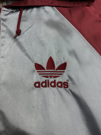 (XXL) Vintage 90s Adidas ZIp-Up Windbreaker Jacket