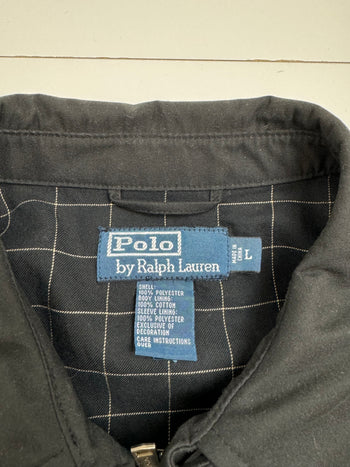 (L) Vintage Polo Ralph Lauren Harrington Jacket Black