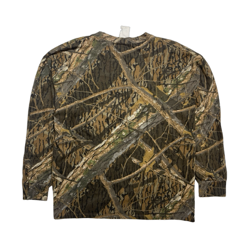 Vintage 90s Mossy Oak Long Sleeve Tee Camo | Vintage Clothing Store Canada