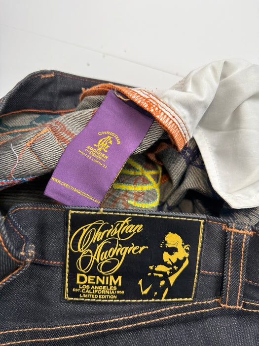 Christian Audigier Embroidered Tiger Pants | Vitnage Clothing Store Canada