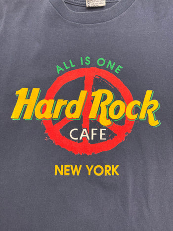 (L) Vintage 2000s Hard Rock Cafe New York Tee Navy