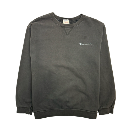 (L) Vintage Champion Sweatshirt Black | Vintage Clothing Store Canada