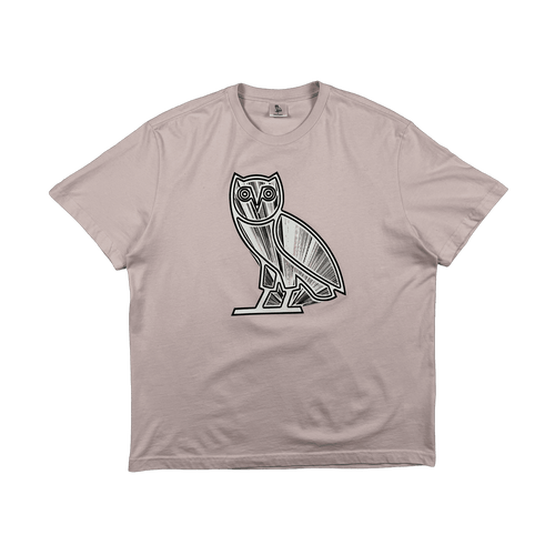 OVO Metallic Owl Tee Pink (USED) | Vintage Clothing Store Canada