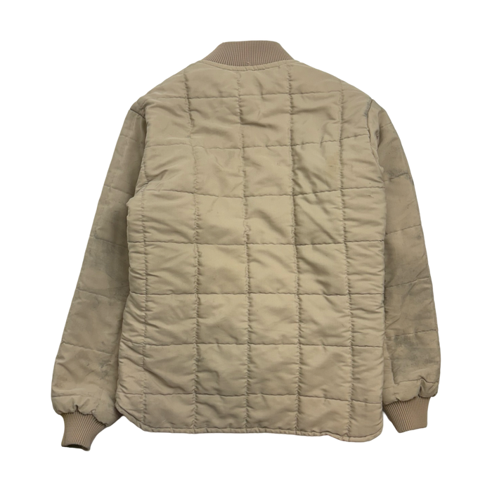 (M) Vintage Actioncrest Zip-Up Jacket Beige | Vitnage Clothing Store Canada