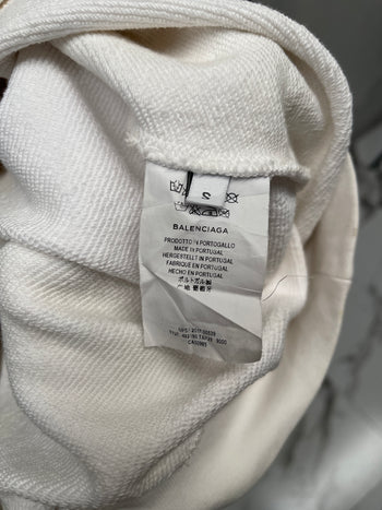 2017 Balenciaga Cocoon Hoodie White (USED)