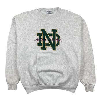 Vintage Notre Dame Sweatshirt Grey