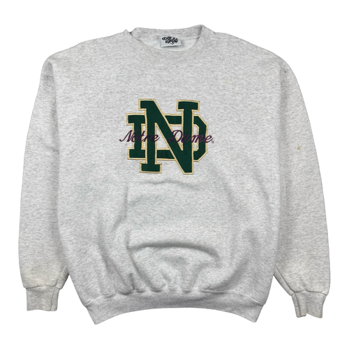 Vintage Notre Dame Sweatshirt Grey | Vintage Clothing Store Canada