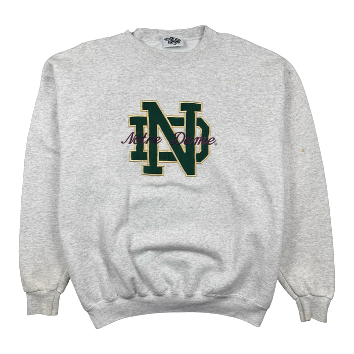 Vintage Notre Dame Sweatshirt Grey | Vitnage Clothing Store Canada