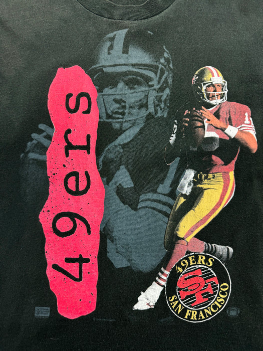 (L) Vintage 90s San Francisco 49ers Tee Black | Vitnage Clothing Store Canada