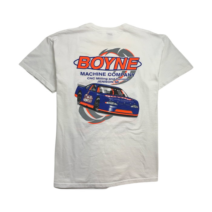 Vintage Timmy Dan Meter Racing Tee White | Vitnage Clothing Store Canada