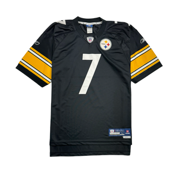 (L) NFL Pitsburg Steelers Ben Roethlisberger Jersey Black