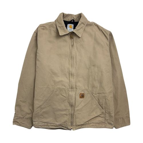 Vintage Carhartt Zip Light Work Jacket Beige | Vintage Clothing Store Canada