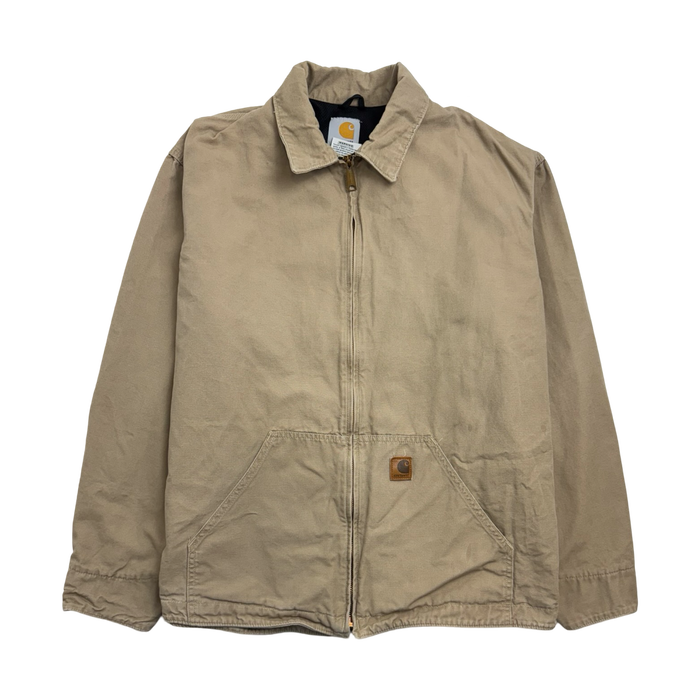 Vintage Carhartt Zip Light Work Jacket Beige | Vitnage Clothing Store Canada