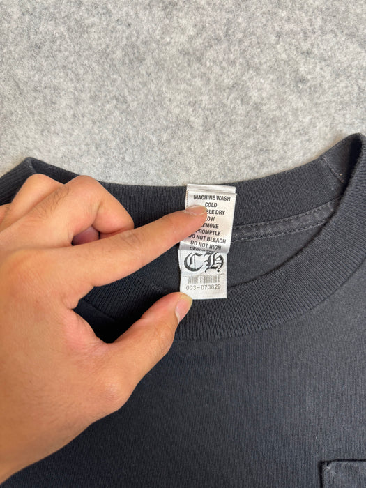 Vintage Chrome Hearts Los Angeles Horseshoe Pocket Tee Black | Vitnage Clothing Store Canada
