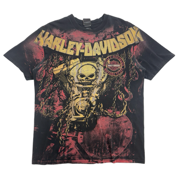 Y2K Harley Davidson Barrie Ontario Tee Black