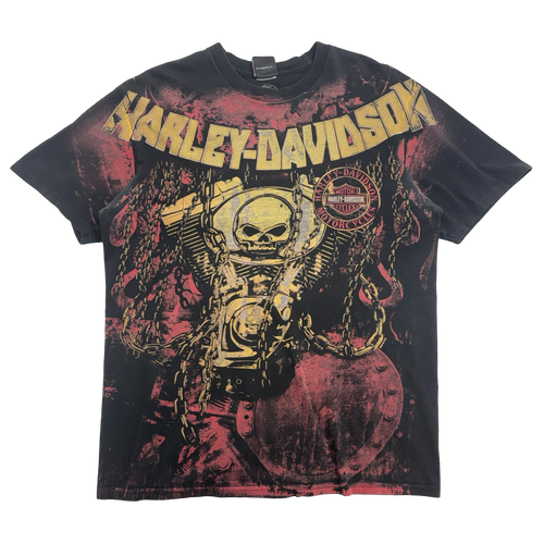 Y2K Harley Davidson Barrie Ontario Tee Black | Vintage Clothing Store Canada