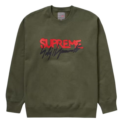 Supreme Yohji Yamamoto Crewneck Olive | Vintage Clothing Store Canada