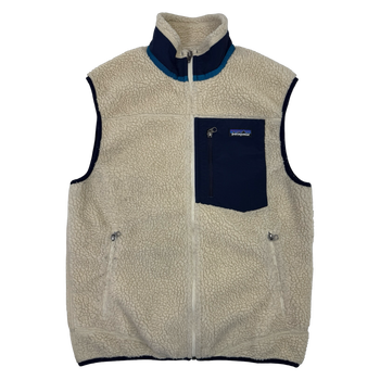 Patagonia Deep Pile Fleece Vest Beige
