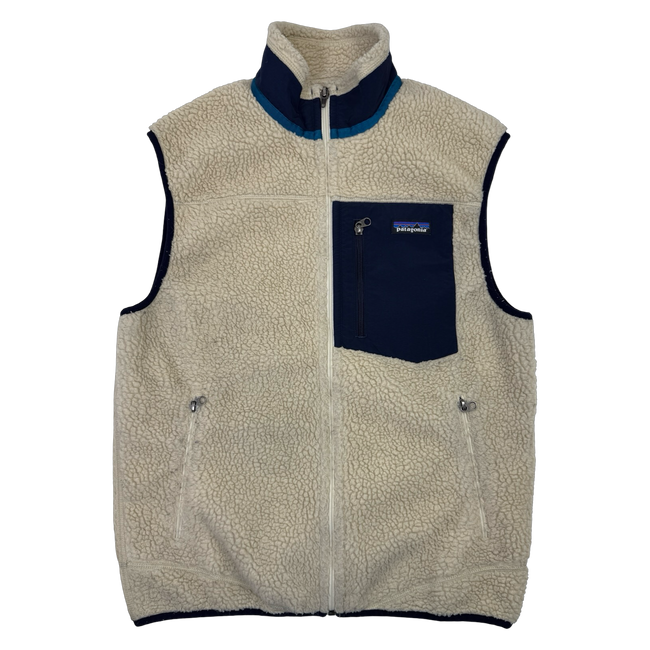Patagonia Deep Pile Fleece Vest Beige