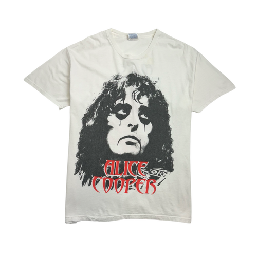 (L) Vintage '04 Alice Cooper Tour Tee White | Vintage Clothing Store Canada