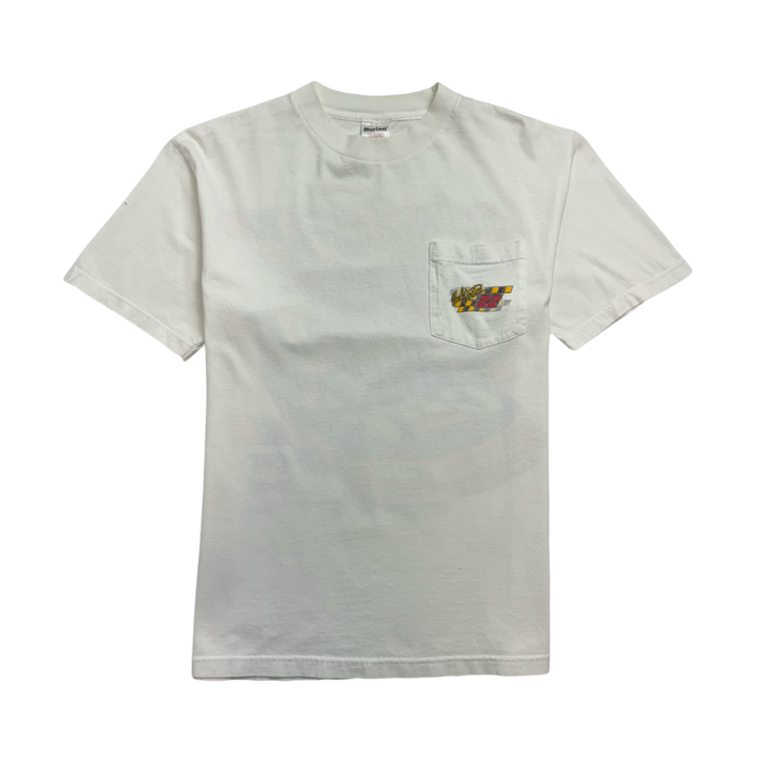 (S) Vintage '01 Ward Burton Nascar Tee White | Vitnage Clothing Store Canada