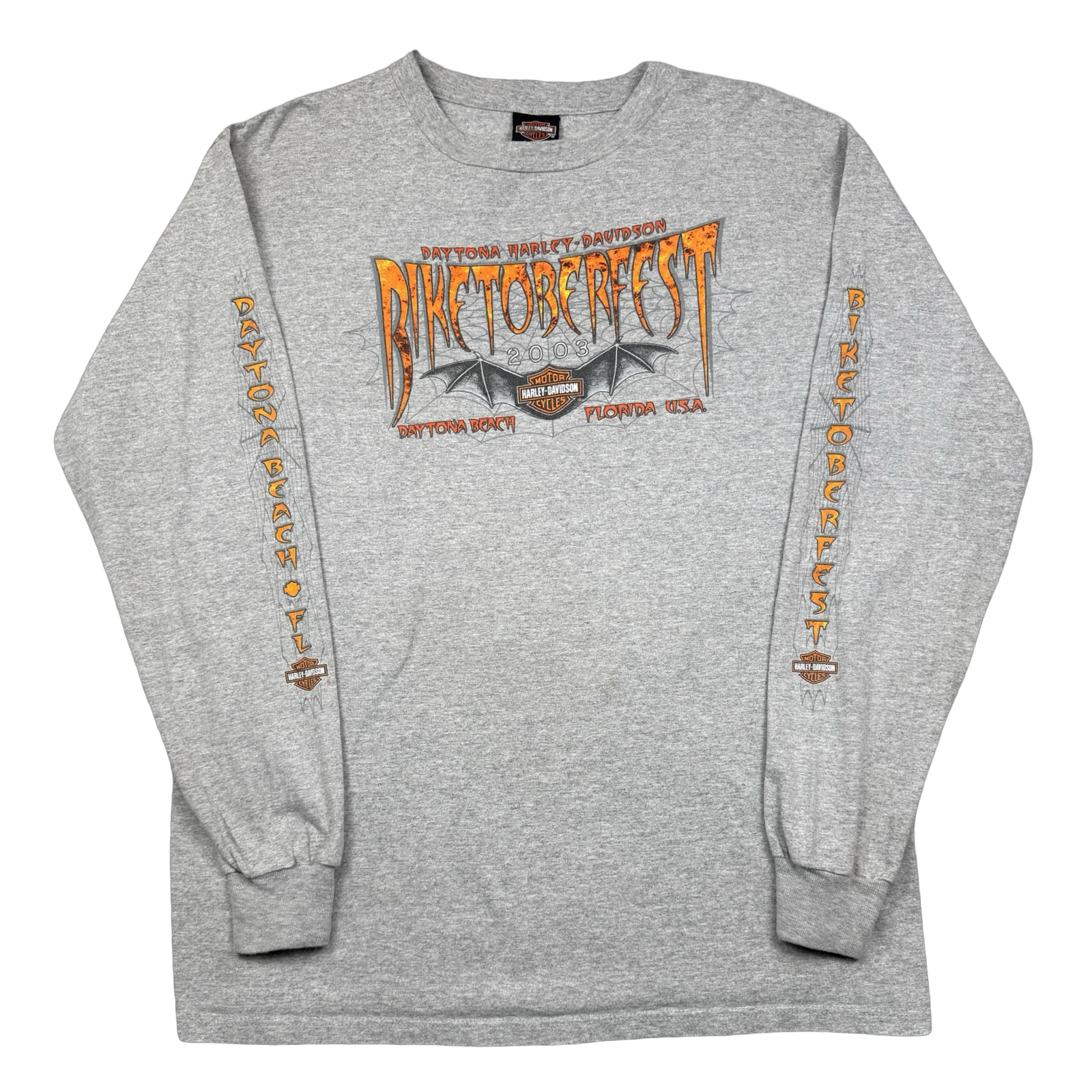 Vintage Harley Davidson Biketoberfest L/S Tee Grey