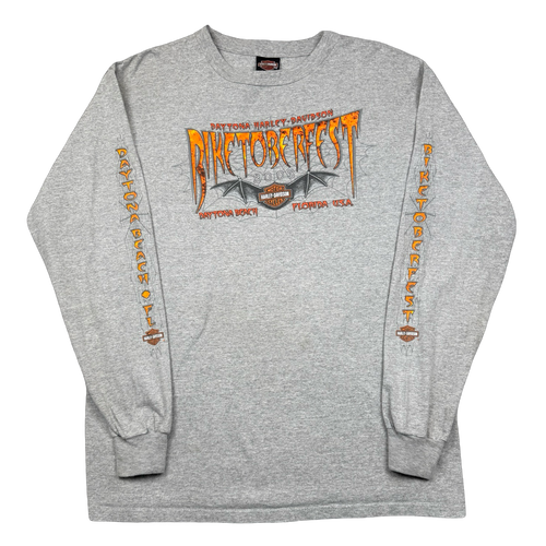 Vintage Harley Davidson Biketoberfest L/S Tee Grey | Vintage Clothing Store Canada