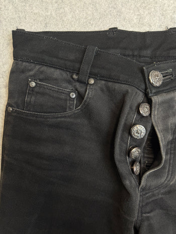 Chrome Hearts Fleur Knee Denim Jeans Black