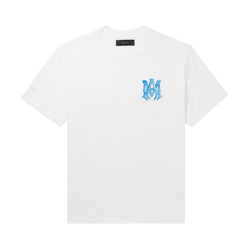 Amiri MA Frost Blue Tee White