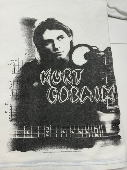 (XL) Vintage '05 Kurt Cobain Photo Tee White | Vintage Clothing Store Canada